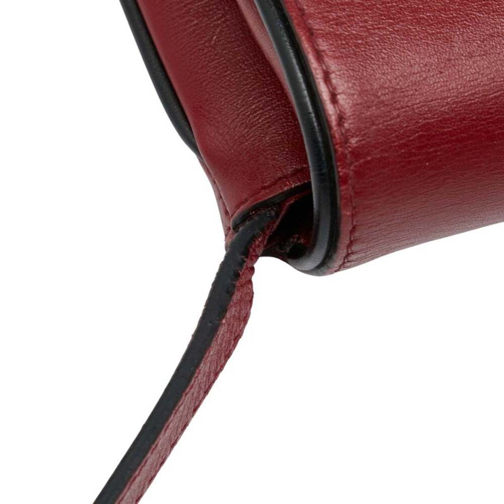 GUCCI Black Leather GG Marmont Shoulder Bag - Picture 6 of 11